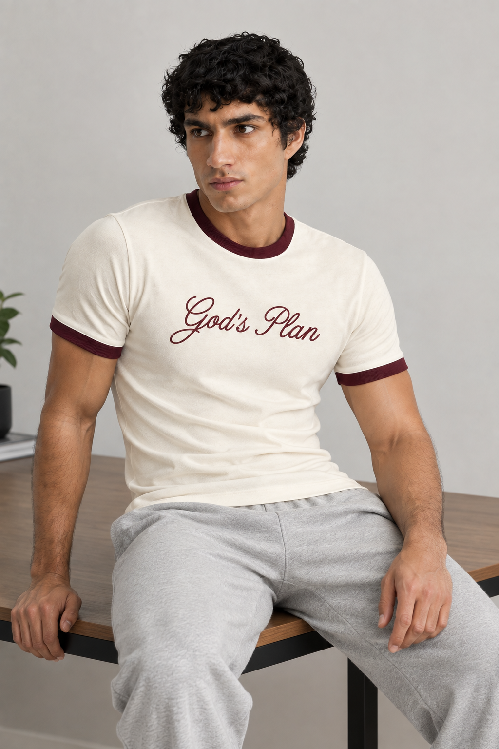 God's Plan Ringer Tshirt
