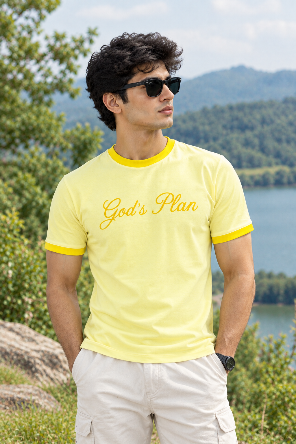 God's Plan Ringer Tshirt